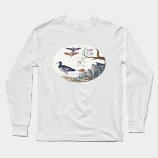 Bats, Quail, and Oystercatcher by the Water (1575–1580) Long Sleeve T-Shirt